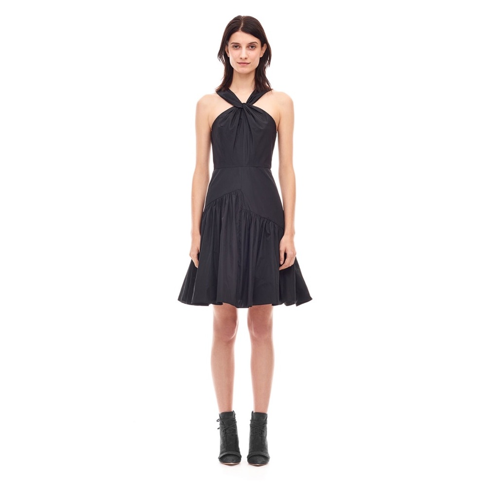 Rebecca Taylor Knot Neck Taffeta Dress. With Tags